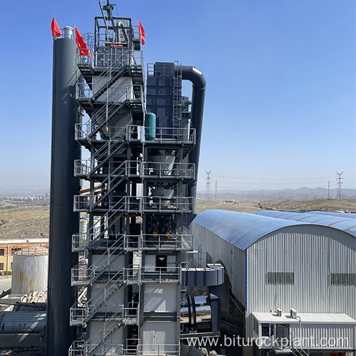 Optimized design, high efficiency asphalt mixing plant